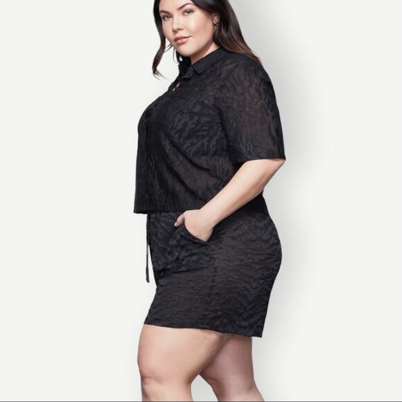 Good American Sheer Zebra Running short Sz 3/L - Picture 13 of 14